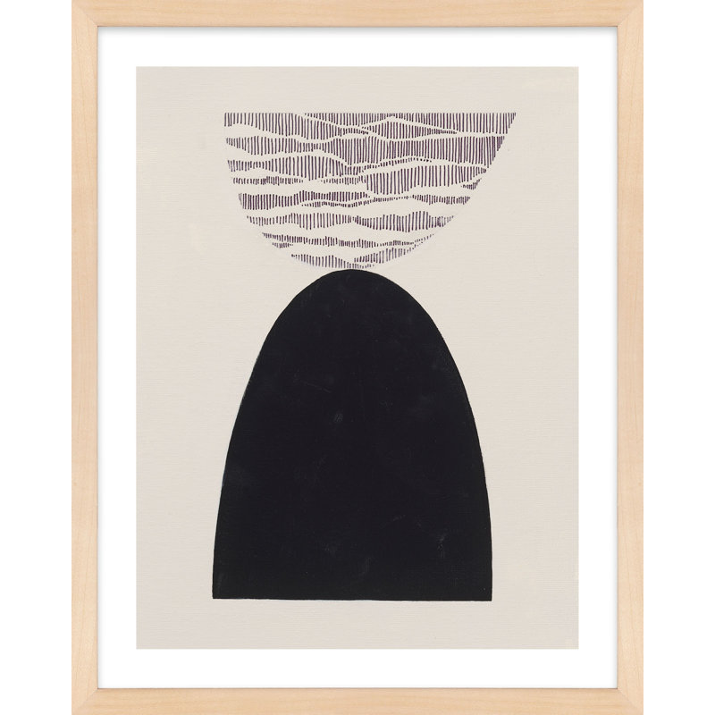 Peripheries 3 Print by Lee Lessem, Maple Framed, 40" W x 50" H