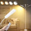 Lampe sur pied intelligente à DEL à intensité variable avec télécommande, luminosité 18 W 1800LM, conception attrayante, tête réglable à 360 °, compatible avec prise intelligente