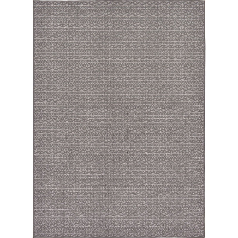 Tapis de véranda d'extérieur couleur éléphant, Rectangle 8 p x 11 pi 4 po