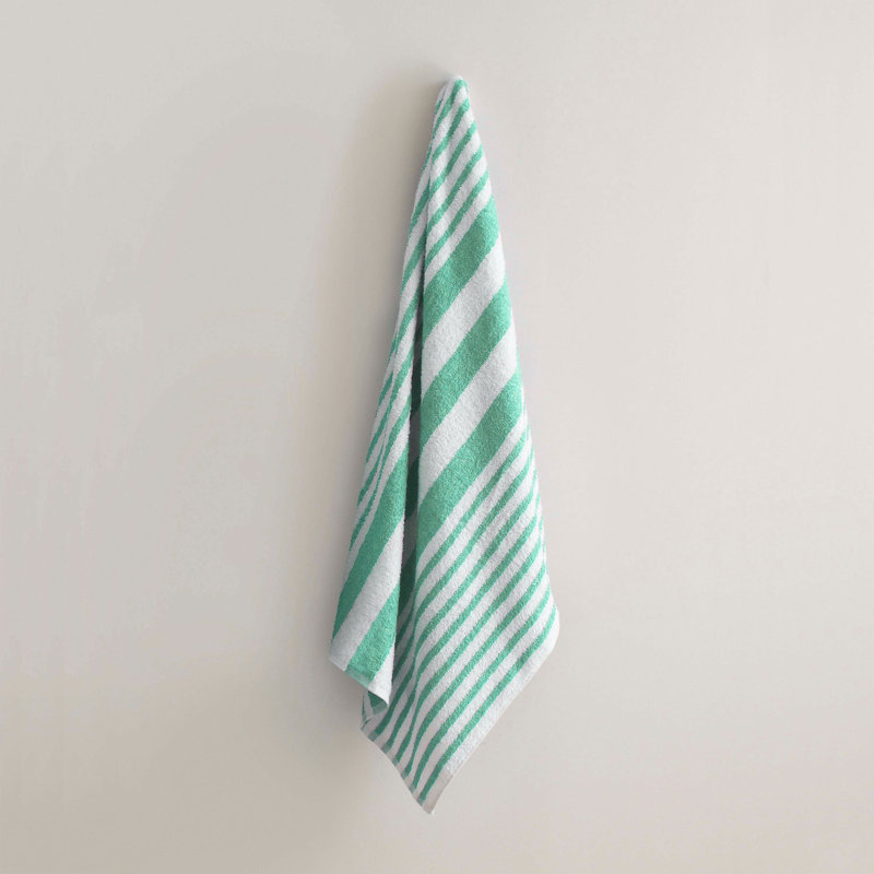 Ensemble de serviettes 100% coton 3 pièces Tropical, Jade pâle
