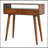 Curved Chestnut Console Table, Solid Wood-1293079585