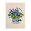 «Blue and White Porcelain Violets» par Barbara Mock - impression sur toile tendue-1802632443