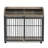 Versatile Heavy Duty Dog Crate with Lockable Wheels and Double Layer Storage