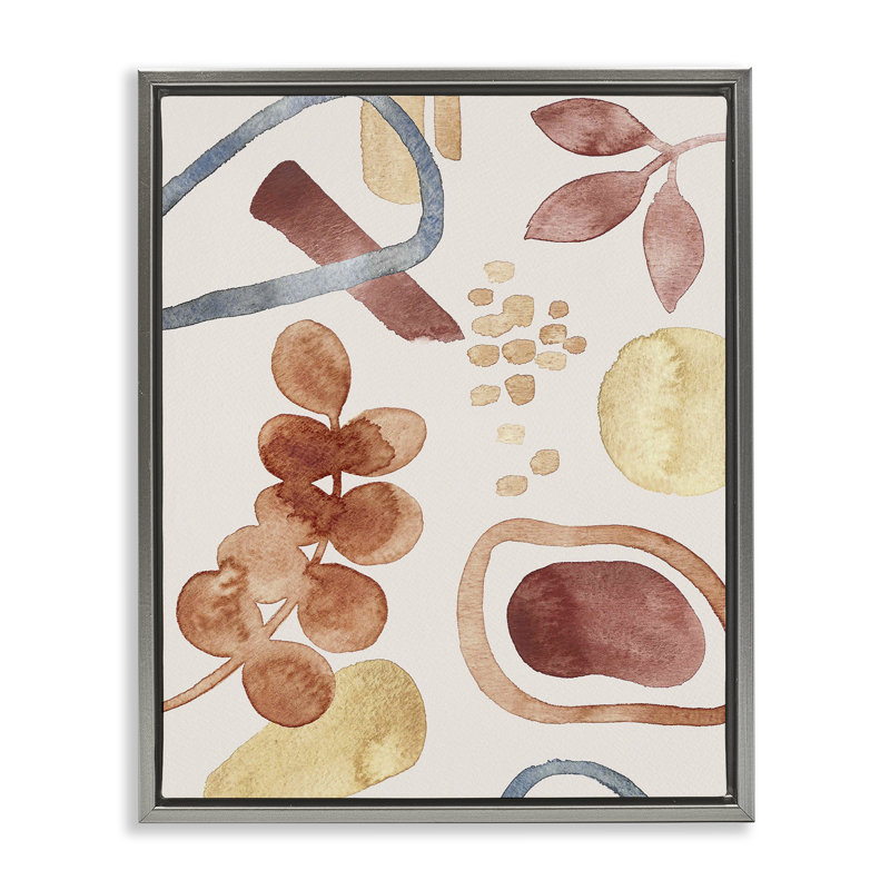 Cadre flottant Earthy, Cadre flottant gris lustré, H 31 po x l 25 po