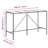 Divith Rectangular Glass Outdoor Bar Table-88468329