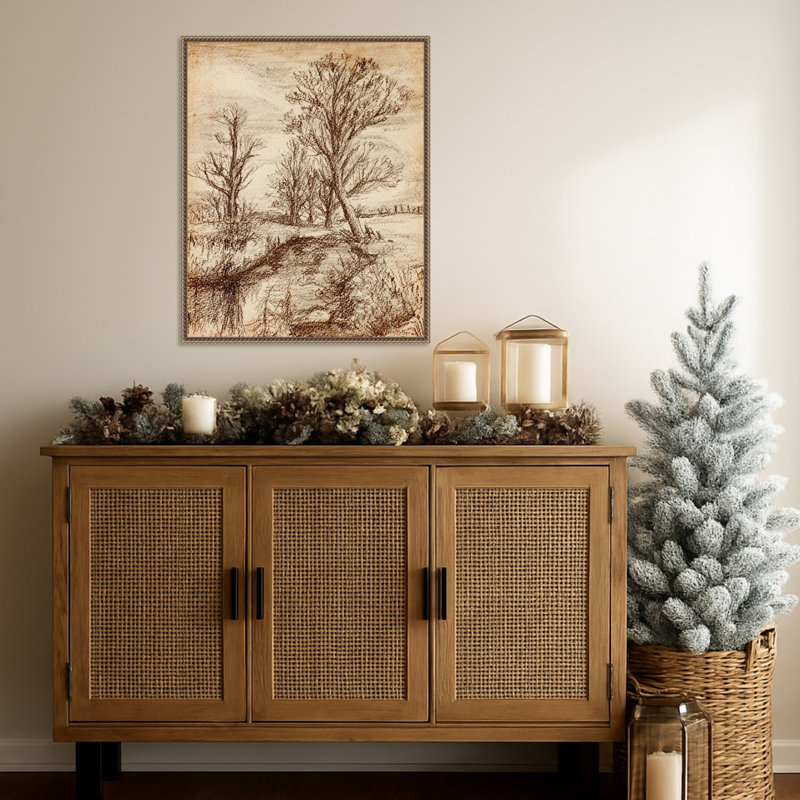 «Forest View II» par Melissa Wang, reproduction d'art sur toile encadrée
