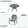 Round 4-Person Outdoor Dining Set With Complimentary Exquisite Seat Cushions In Random Colors(Set Of 5)