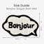 Bonjour Slogan Bath Mat Rug