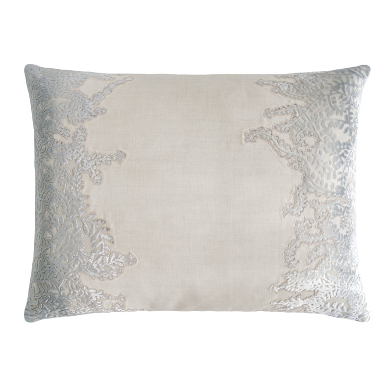 Ferns Linen Lumbar Pillow Cover & Insert, Grass, Rectangle 16"H x 20" W
