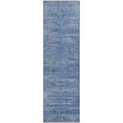 Premium Machine Washable Prisco Blue Rug