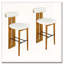 Tabouret de bar rembourré en bois-1095318685