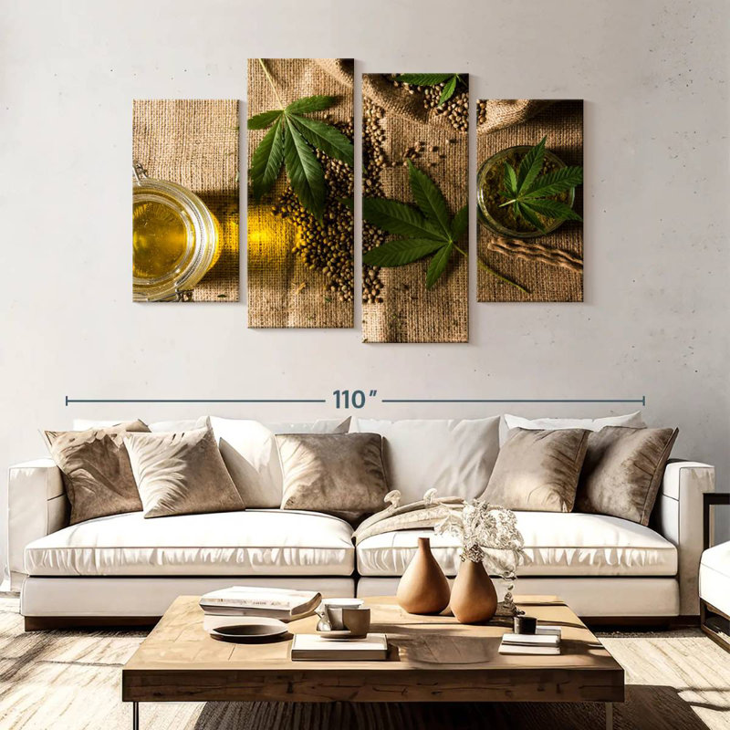Senne Marijuana Hemp, 54" H x 84" W