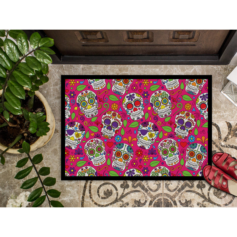 Tapis d'intérieur antidérapant, Rose, Rectangle 24 po x 36 po