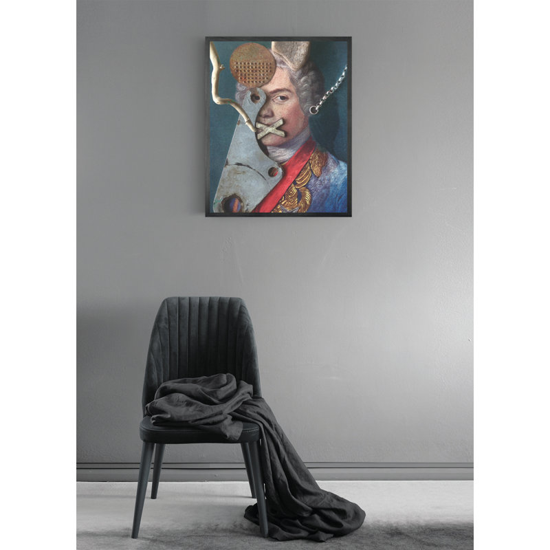 King - Single Picture Frame Print on Canvas