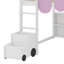 Structure de lit en mezzanine avec tente-930137514-930137513