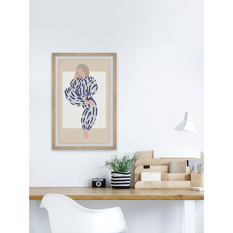Take the Risk 1 Piece Single Picture Frame Painting, 45cm H x 38cm W x 3.81cm D