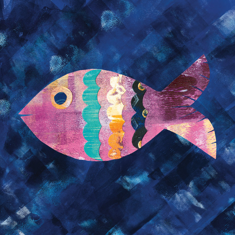 Boho Reef III by Wild Apple Portfolio - Wrapped Canvas Painting, 76cm H x 76cm W