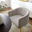 Fauteuil d'appoint performance en velours capitonné Savour-1523517715