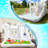 13.7 Ft White Bounce House with Slide, Ball Pit & Blower, Oxford Fabric Inflatable Jumping Castle for Kids Indoor & Outdoor Play and Backyard Parties
