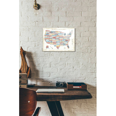 US City Map' by Michael Mullan, Acrylic