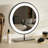 Make Up Round LED Mirror,Touch Swith Standing Vanity Mirror-116826581