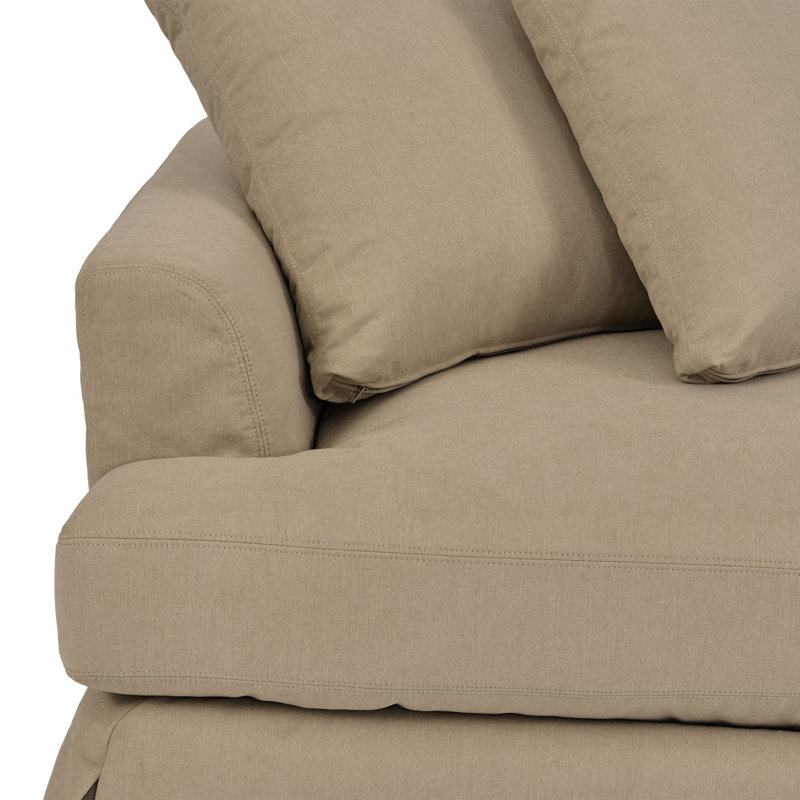 Kaniz Upholstered 93'' Sofa, Brown