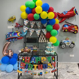  Beistle , 3 Piece Foil Happy Birthday Streamers, 4.25'' x 5' :  Toys & Games
