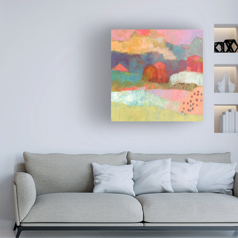 Gramercy II par Sue Jachimiec, reproduction sur toile sans cadre, H 14 po x l 14 po x P 2 po
