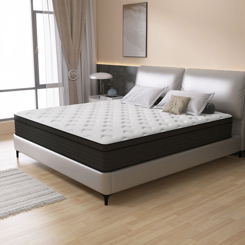 8"/10"/12"/14" Medium Pocket Spring Hybrid Mattress with CertiPUR-US Certified Foam, Twin, 12"