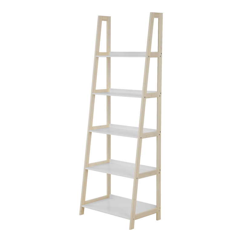 Sansa Ladder Bookcase, 180cm H x 63cm W x 40cm D, Black