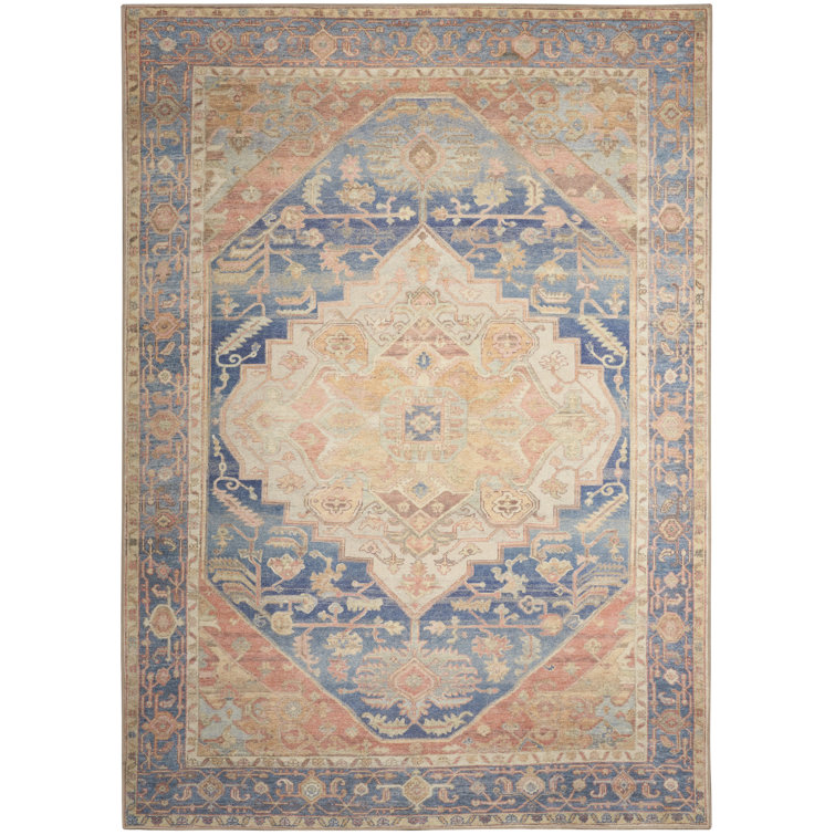Herkimer Machine Washable Vintage Area Rug
