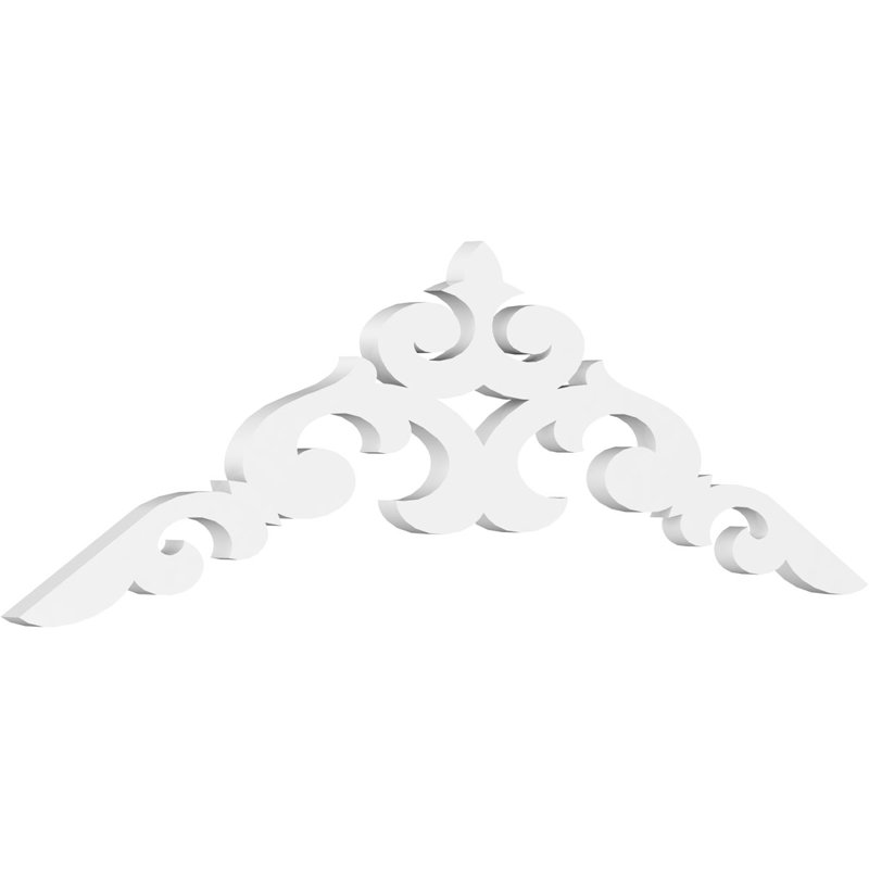 Pignon en PVC de qualité architecturale Kendall, H 14 po x l 48 po x P 1 po, 7 / 12