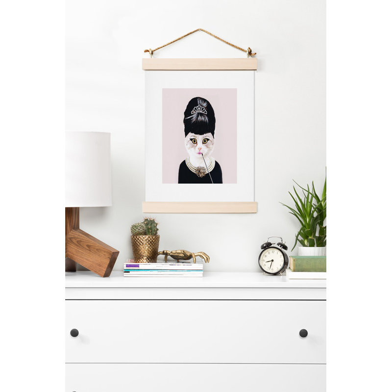 Hepburn chat, impression, H 14 po x l 11 po x P 0,125 po
