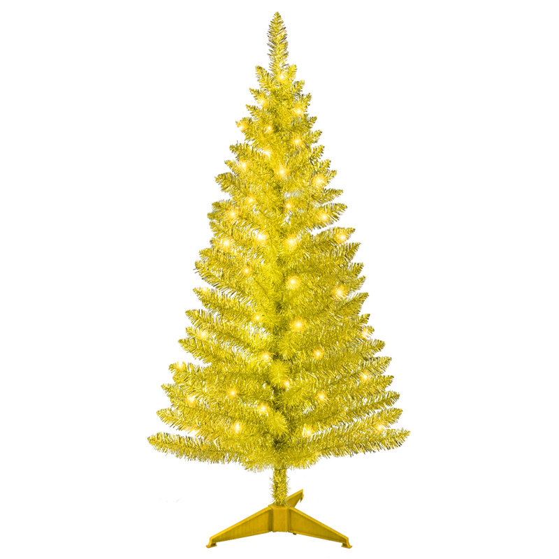 Arbre de Noël doré 4 pi avec 50 lumières UL