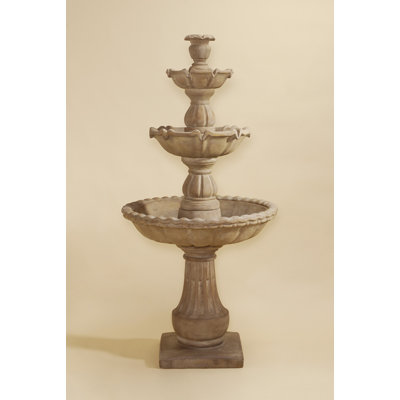 Marrs Handcrafted Outdoor Concrete / Cement Floor Fountain