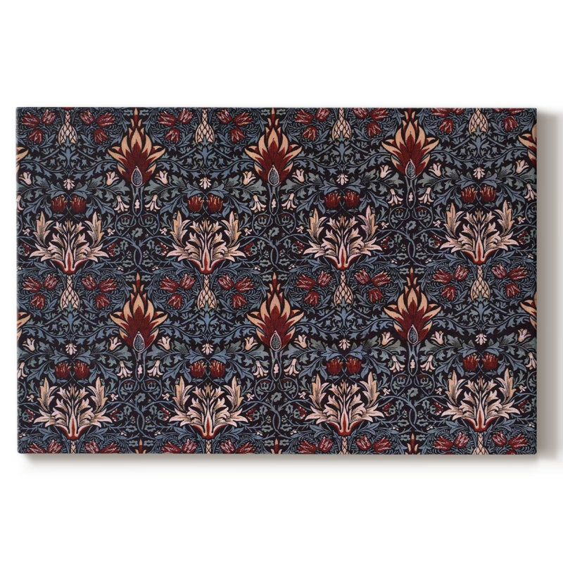 Abstrait rétro - LVII, Toile tendue, H 13 po x l 19 po x P 1,5 po