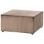Taveres 83cm Wide Square Solid Colour Standard Ottoman
