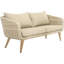 Cambrai Wicker 6 - Person Garden Lounge Set with Cushions