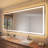 Frameless LED Light Anti-Fog Wall Bathroom Vanity Mirror with Backlit & Frontlit-102236211