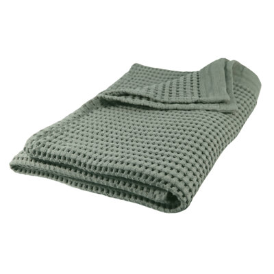Waffle Bath Sheet – Extra Large, 100% Natural Cotton Absorbent & Quick Drying, Modern Style