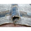 9'x12'1" White Modern Geometric Plaid Design Pure Wool Hand Knotted Rug 40B99B1A20604FA78210BAAEE1BE755B