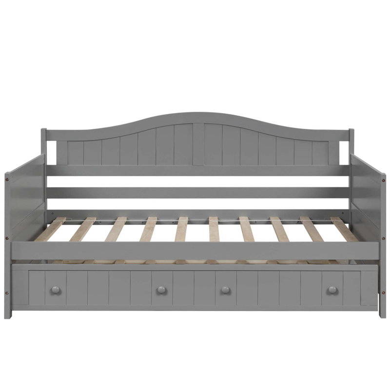 Aprilia Twin Daybed, Gray, Drawer Included