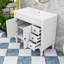 Meuble-lavabo de salle de bain avec lavabo, portes à fermeture douce et tablette réglable-1373642077