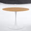 Table de salle à manger de style tulipe de 42,1 po avec plateau en téfle, table de bout et table de bout-125538260-125538264-125538258