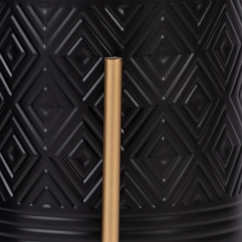 S/2 Aztec Planter On Metal Stand