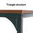 Caylene L-Shaped Metal Base Computer Desk