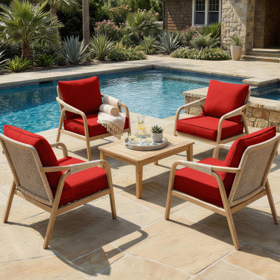 Outdoor Patio Replacement Seat Cushion Cover With Non-Slip Bottom