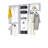 Modular Closets Closet System Walk-In Sets, 2 Hanging Unit with Shelf Tower-700923364