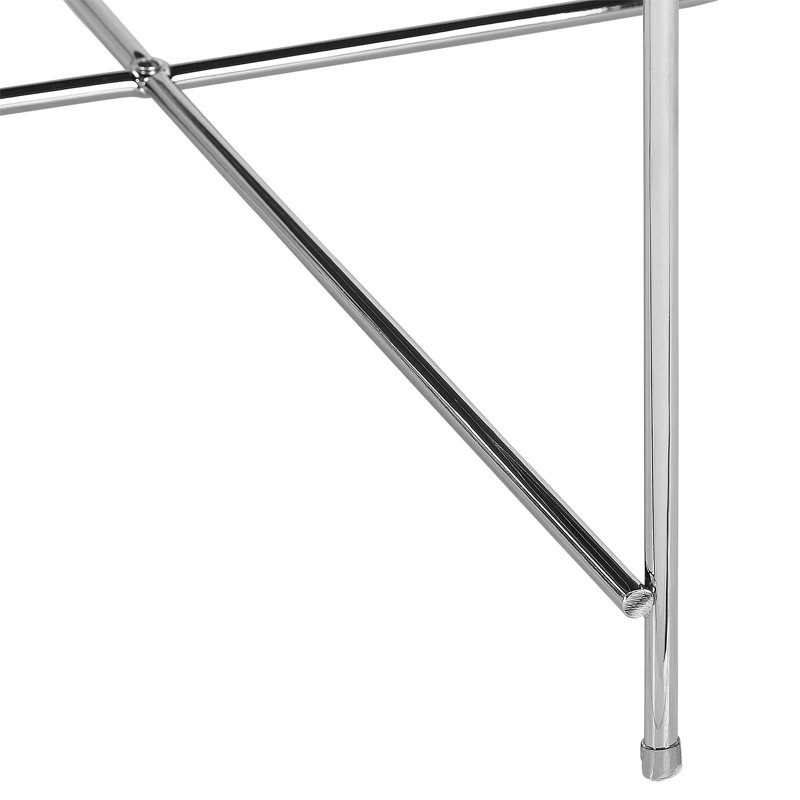 Yasmina Four Leg Coffee Table, Chrome