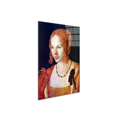Portrait of a Venetian By Albrecht Dürer 80cm H X 60cm W CrystalArt Material Acrylic Glass Effect, Frameless Panel Lightweight Ready to Hang